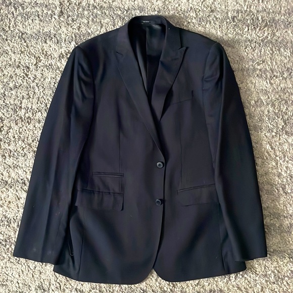 Worn Once** J Ferrar Black Suit Jacket - Picture 1 of 2
